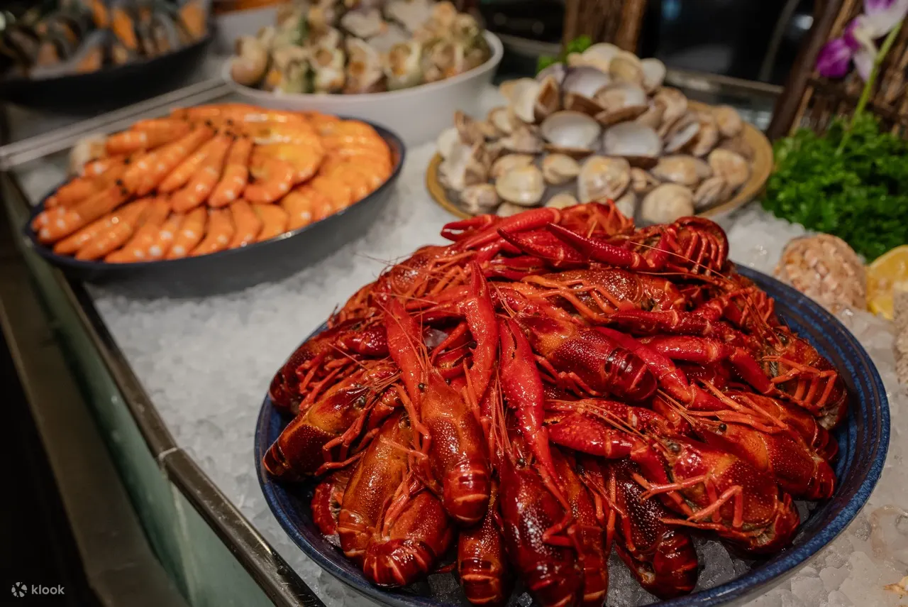 尖沙咀朗廷酒店自助餐買1送1!4小時任食生蠔/龍蝦/和牛/炒蟹
