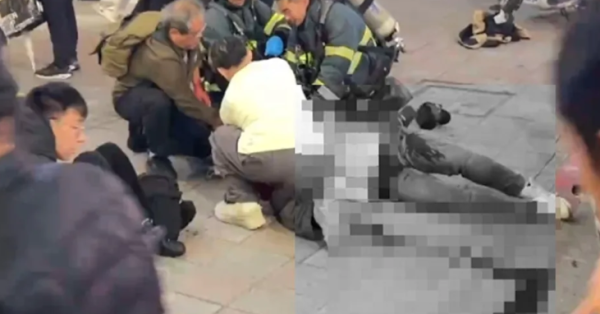 台北中山站也傳攻擊(圖:東森新聞) 台北中山站也傳攻擊(圖:東森新聞)