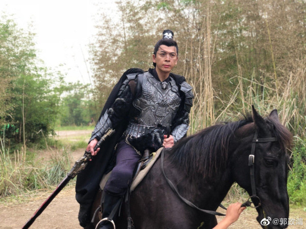 郭政鴻拍攝內地古裝武俠電影《戰玄武》劇照（圖片來源：微博@郭政鴻）
