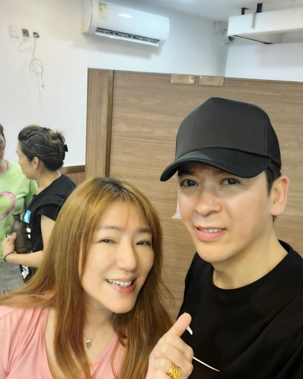 去年藝人關寶慧意外遇見郭政鴻，在IG分享二人合照（圖片來源：關寶慧IG）