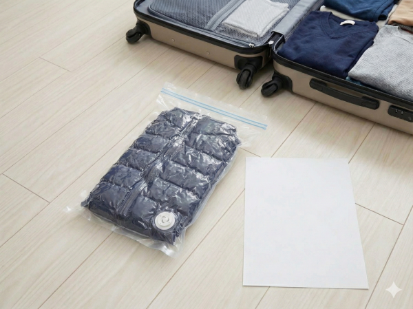 平過Muji!Standard Products/4個壓縮袋好用 厚羽絨秒變紙片慳半喼2招唔用錯