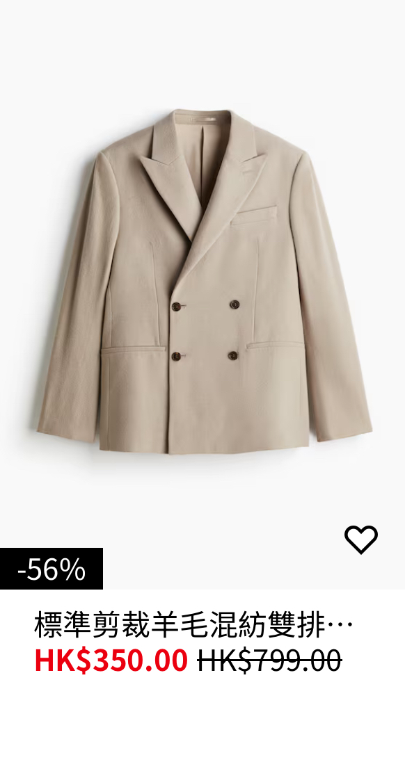 H&M年末清貨大減價低至3折！男女裝/西裝外套/牛仔褲/襯衫$80起！