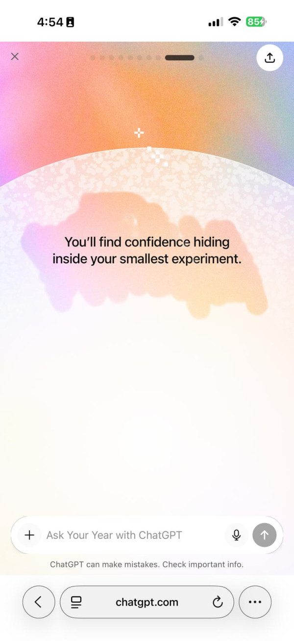 搶先免費體驗 ChatGPT 「2025 年度回顧」 即睇你嘅年度關鍵字