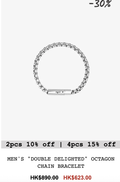 agnès b.聖誕勁減低至5折！$343買到人氣手袋！銀包/卡片套/飾物$273起