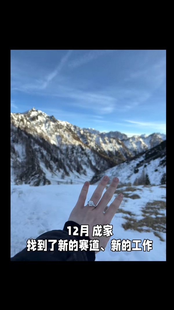 港姐亞軍施宇琪震撼報喜宣布訂婚!雪地浪漫曬巨鑽 與圈外男友8年愛情長跑