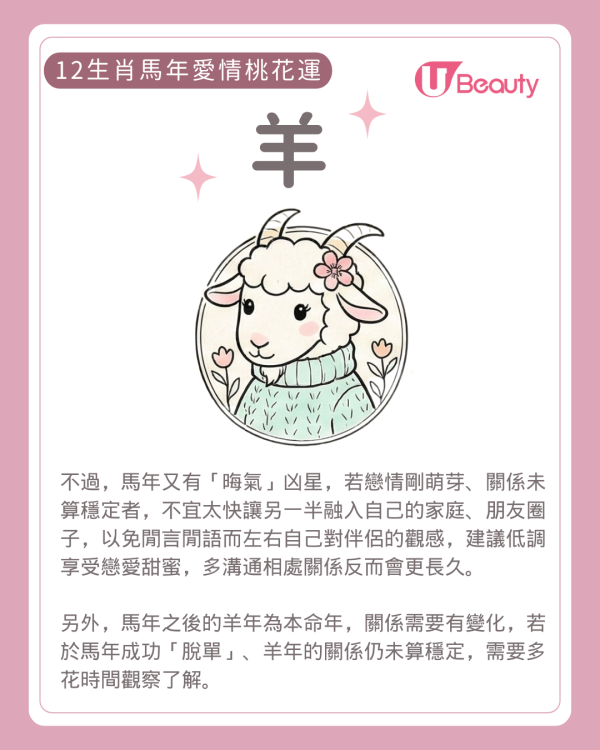 2026麥玲玲生肖愛情運|屬O易陷分手魔咒!一生肖恐閃婚 3類人有辦公室戀情!附防爛桃花攻略