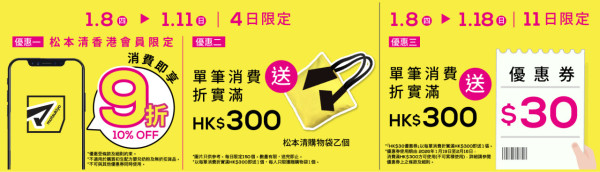 松本清啟德新店1月開幕！開張優惠全店9折再送$30優惠券！附香港松本清15大人氣產品排行榜
