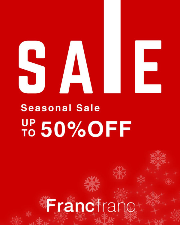 Francfranc冬季大減價逾1,000件家俱飾品低至5折！必入手碎花餐具/旅行收納袋$16起