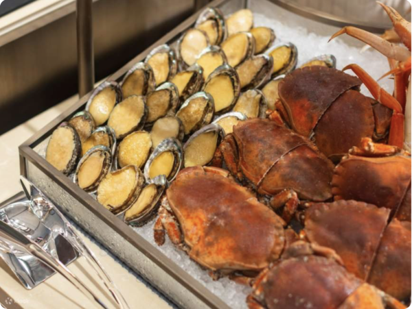 中環文華東方酒店自助餐買2送2！任食生蠔/龍蝦/鮑魚/雪蟹腳/法國藍青口