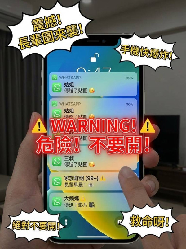 收到 WhatsApp「新年快樂」貼圖小心！ 內藏惡意編碼一撳即中毒？ 專家：見到「這類檔案」千萬別開