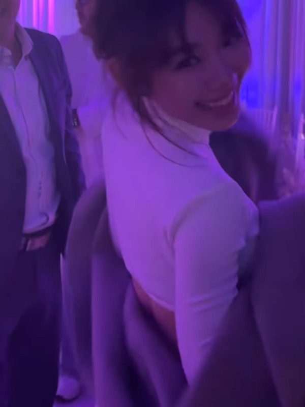 林明禎去細佬婚禮著成咁「嚴重犯規」戰鬥格晒導彈胸！賓客視角震撼網民︰唔知望邊好