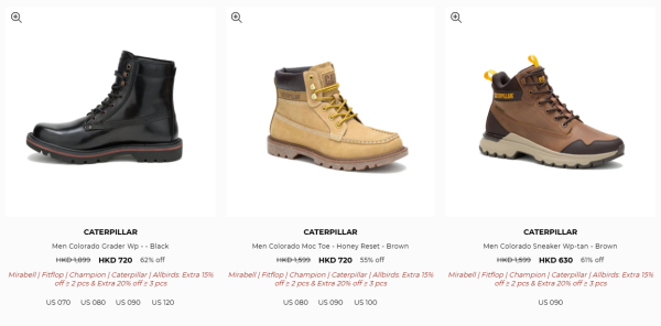 名牌運動鞋/短靴開倉低至3折！最後2日！$180起入手Champion / MIRABELL / FitFlop / Caterpillar