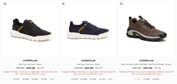 名牌運動鞋/短靴開倉低至3折！最後2日！$180起入手Champion / MIRABELL / FitFlop / Caterpillar