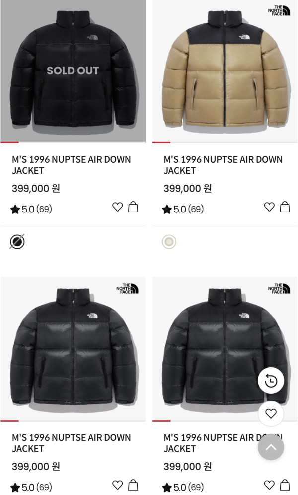 (圖片：韓國The North Face 官網）