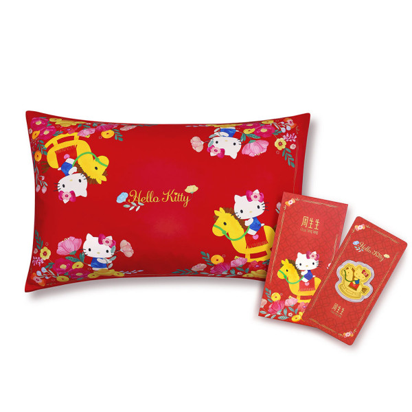 【直擊馬年第一金】難搶過演唱會飛?周生生 x Sanrio characters壓歲金片開賣 AIRSIDE分店現超長人龍!