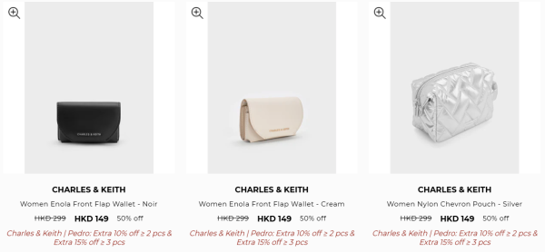 Charles&Keith開倉低至3折！手袋/銀包/鞋履最平$134！雲朵包/流浪包/Tote Bag $269起