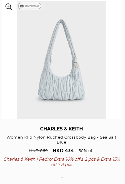 Charles&Keith開倉低至3折！手袋/銀包/鞋履最平$134！雲朵包/流浪包/Tote Bag $269起