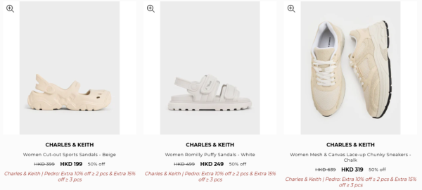 Charles&Keith開倉低至3折！手袋/銀包/鞋履最平$134！雲朵包/流浪包/Tote Bag $269起
