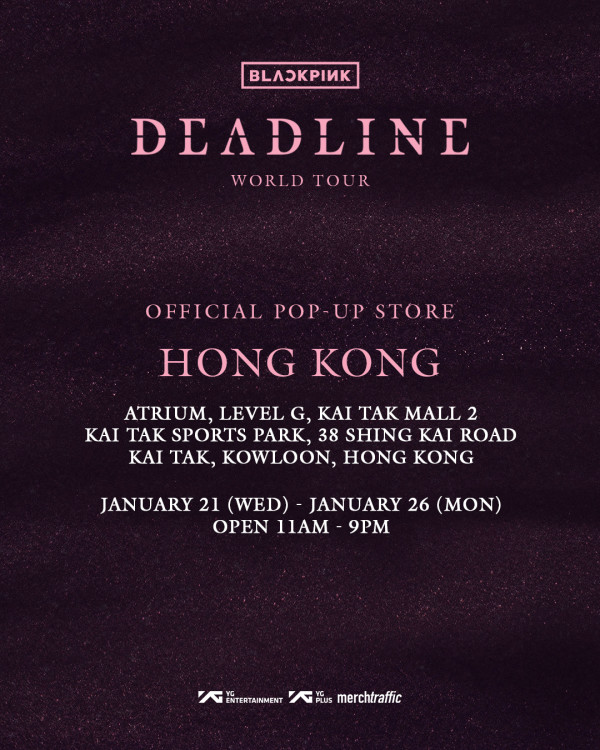 BLACKPINK香港演唱會2026︱1月啟德主場館連開3場 官方快閃店登陸啟德！周邊商品/入場懶人包/交通安排/座位表（不斷更新）