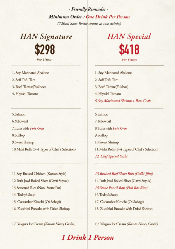 尖沙咀韓日Fusion Omakase新開幕 全新高CP值套餐 $298起嘆17道菜式