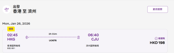 HK Express韓國機票優惠！$198起飛首爾/釜山/大邱/濟州！來回連稅低至$1238