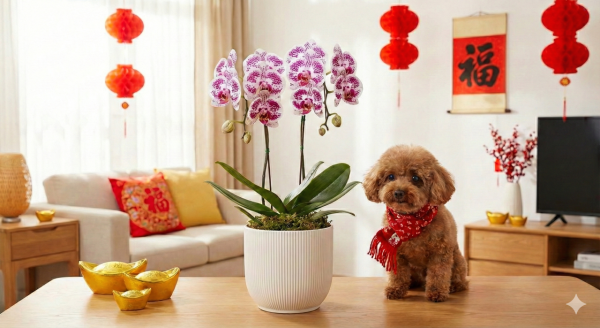 【寵物友善年花】2026馬年主子安全之選!蝴蝶蘭/銀柳都擺得?5款無毒開運年花推介