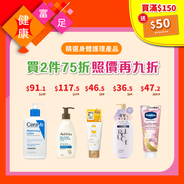 萬寧一日快閃全場88折！教1招免費送$50現金券／必買新年禮盒＋護膚品＋個人護理 (附指定分店名單)