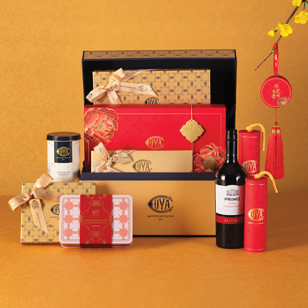 COVA 新年富貴牡丹賀歲禮盒系列 經典朱古力/賀年糕點禮盒 新年禮籃早鳥88折優惠