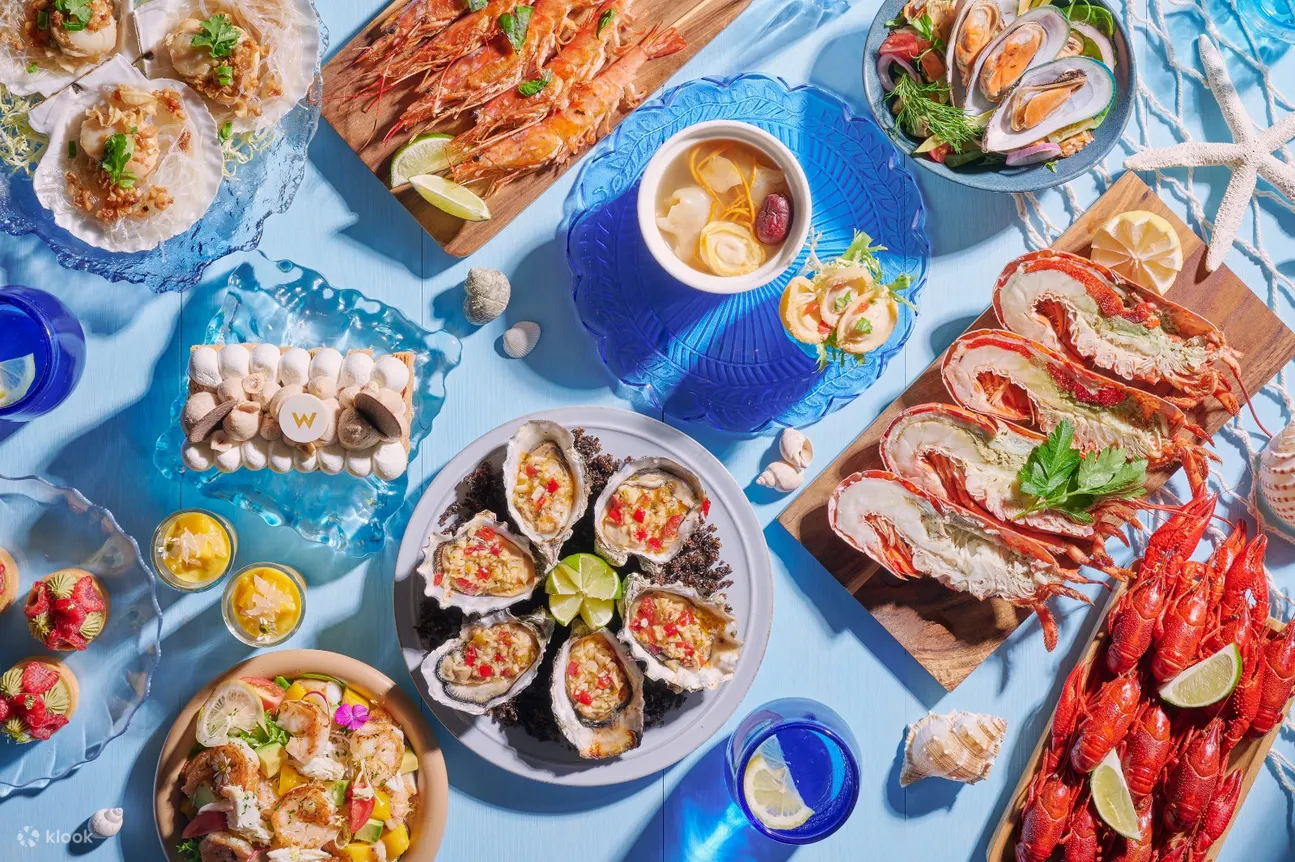 尖沙咀W酒店自助餐買一送一！送海味燉湯！4小時任食生蠔/藍青口/麵包蟹/即烤美食/芝士焗海鮮！