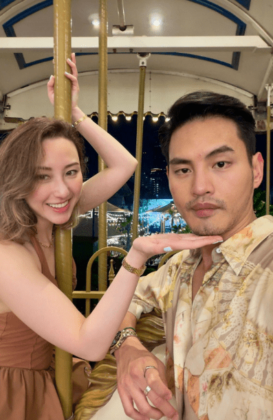 何超雲孖新歡鬍鬚男蜜遊泰國 一親暱舉動暗示新戀情？與消防員未婚夫疑斷3年情