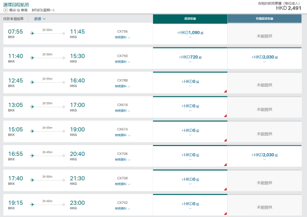 機票優惠｜國泰機票突發送雙倍里數！來回連稅$1,611起飛日/韓/台/泰熱門航點！