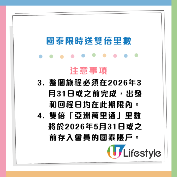 機票優惠｜國泰機票突發送雙倍里數！來回連稅$1,611起飛日/韓/台/泰熱門航點！