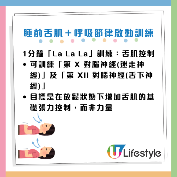 鼻鼾｜鼻鼾聲大到似雷劈？醫生教3招「舌肌訓練」每日2分鐘止鼾聲