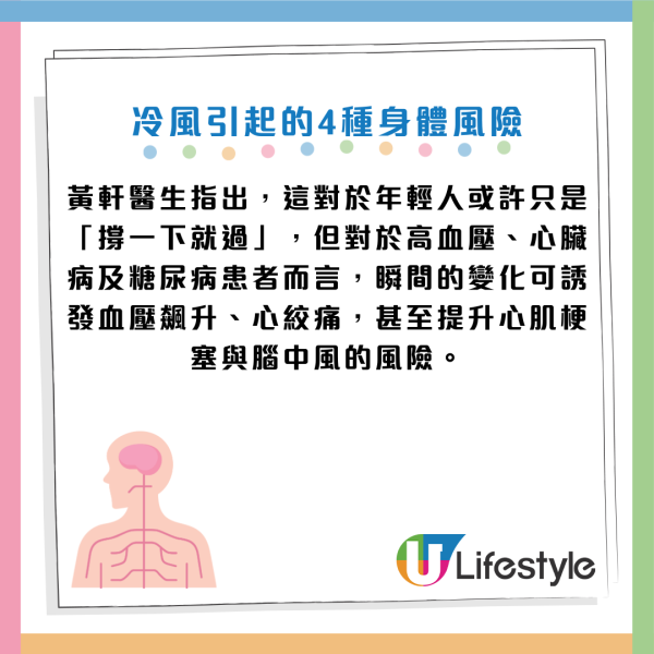 寒冷天氣｜冷風吹面=身體壓力測試！醫生警告：死亡率激增17倍！出門必護「3部位」保命防猝死