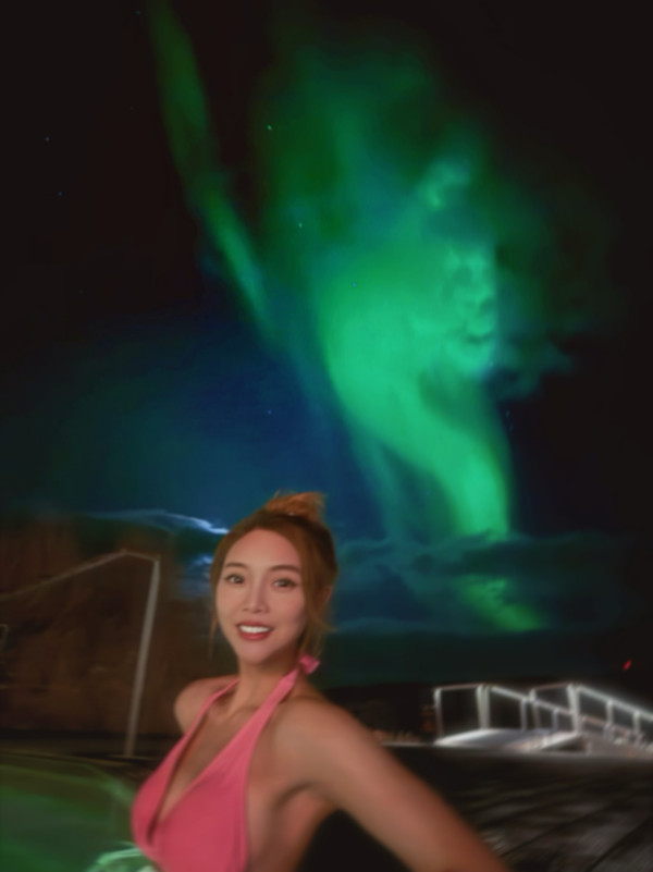 前TVB小花冰島極光雪地脫剩比堅尼！零度大解放晒「未婚夫視角」震撼網民