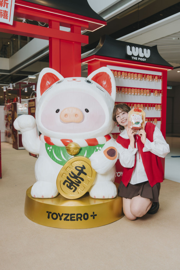 沙田新城市廣場「LOG-ON招財Lu神社」（相片由主辦單位提供）