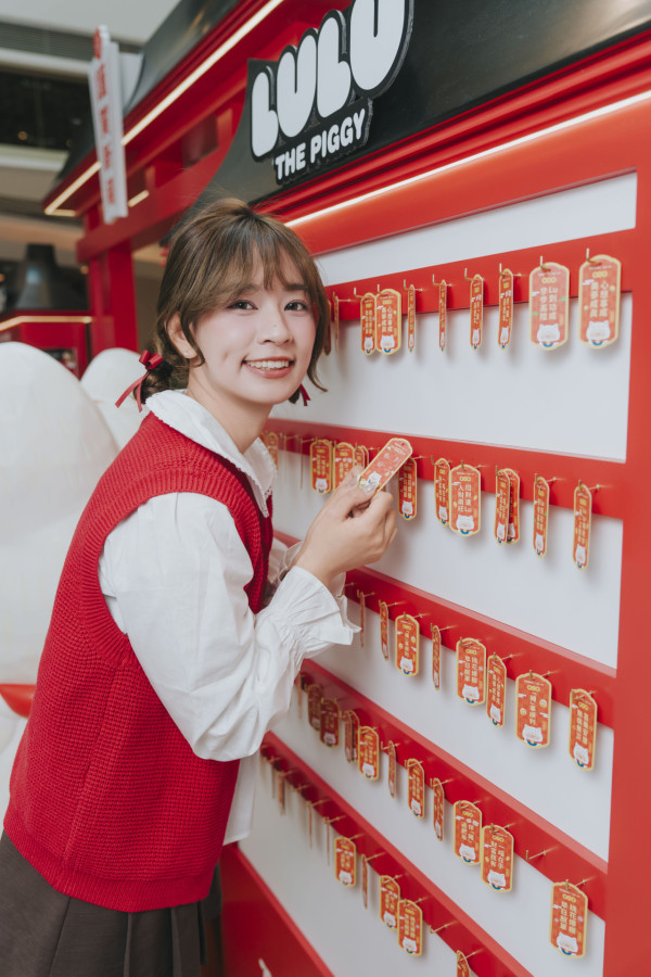 沙田新城市廣場「LOG-ON招財Lu神社」（相片由主辦單位提供）