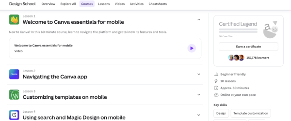 打工仔自我增值｜Canva開放12門免費課程！2大行業有專屬課程！線上彈性學習仲有得拎證書