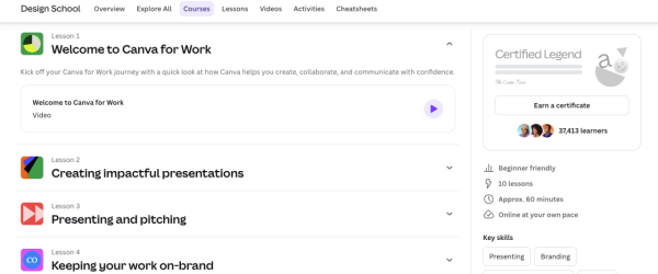 打工仔自我增值｜Canva開放12門免費課程！2大行業有專屬課程！線上彈性學習仲有得拎證書