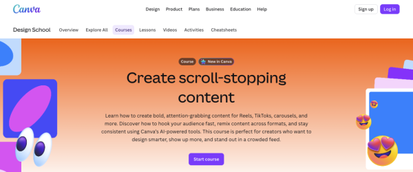 打工仔自我增值｜Canva開放12門免費課程！2大行業有專屬課程！線上彈性學習仲有得拎證書