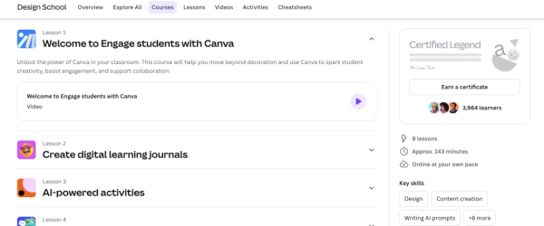 打工仔自我增值｜Canva開放12門免費課程！2大行業有專屬課程！線上彈性學習仲有得拎證書