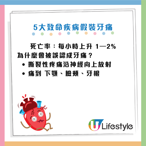 婆婆牙痛求醫驚揭心肌梗塞！醫生揭5大「奪命假牙痛」！左側牙痛+冒冷汗即Call白車