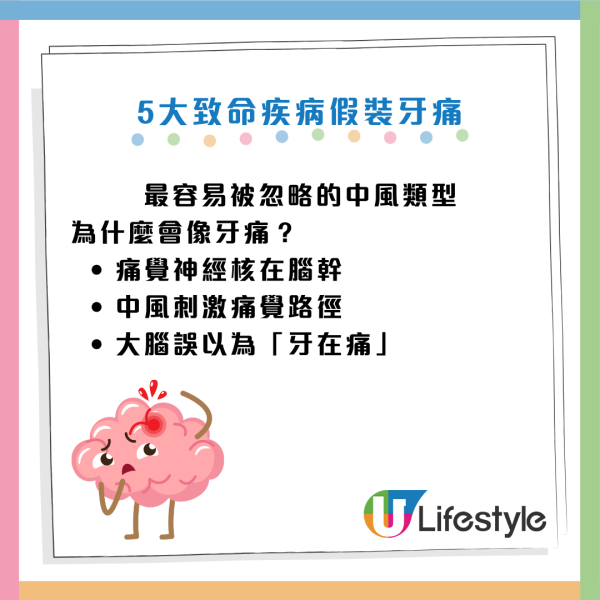 婆婆牙痛求醫驚揭心肌梗塞！醫生揭5大「奪命假牙痛」！左側牙痛+冒冷汗即Call白車