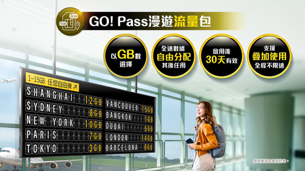 旅行必備！CMHK GO! Pass漫遊流量包：輕鬆出發 無憂暢遊全球