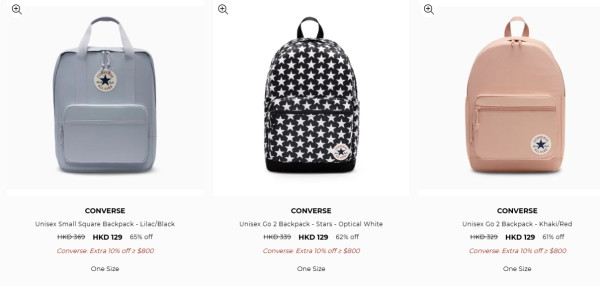 Converse激罕開倉低至4折！平底鞋/高筒鞋/厚底鞋$159起！棒球外套/風褸/運動外套/羽絨激減$600！