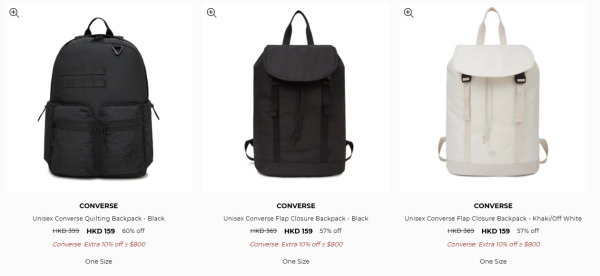 Converse激罕開倉低至4折！平底鞋/高筒鞋/厚底鞋$159起！棒球外套/風褸/運動外套/羽絨激減$600！