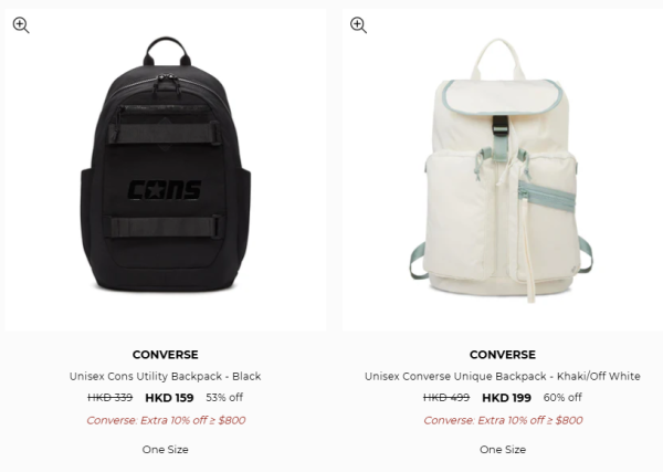 Converse激罕開倉低至4折！平底鞋/高筒鞋/厚底鞋$159起！棒球外套/風褸/運動外套/羽絨激減$600！