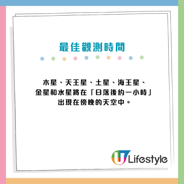 2026年2月28日六星連珠天文現象肉眼觀測教學