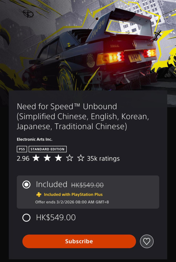 Sony 提早派利是？PS Plus 公佈二月 4 款免費遊戲 「壓倒性好評」神作任拎 總價值逾 $1,500