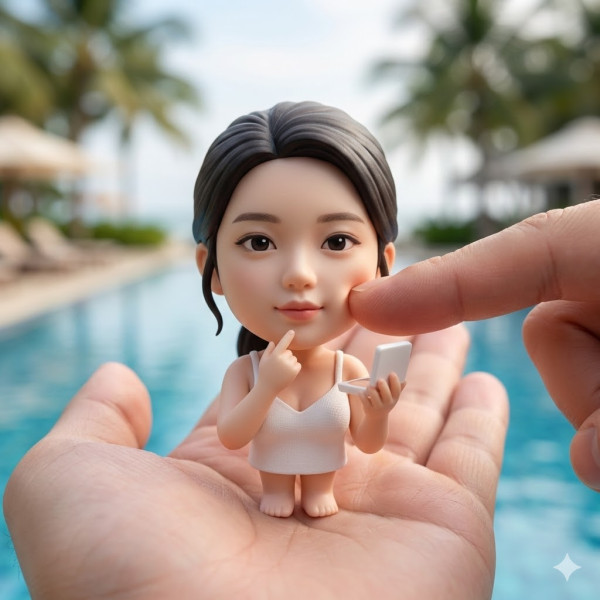 Q版手掌公仔 Ai 實試 (小編實試截圖）